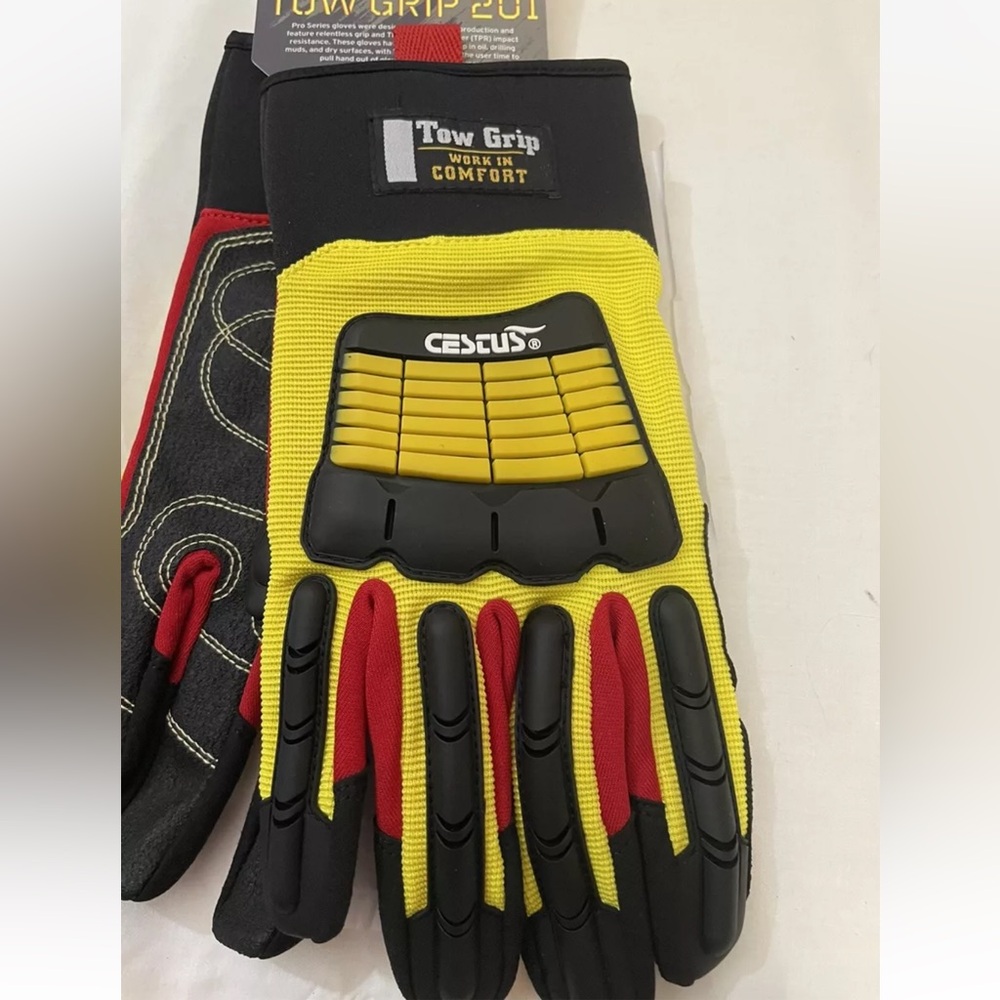 Cescus Tow Grip 201 Work In Comfort Gloves Sz Large 30.00 New